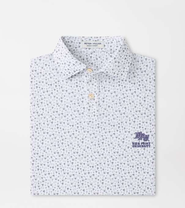 High Point University Buzzer Beater Youth Performance Jersey Polo in White
