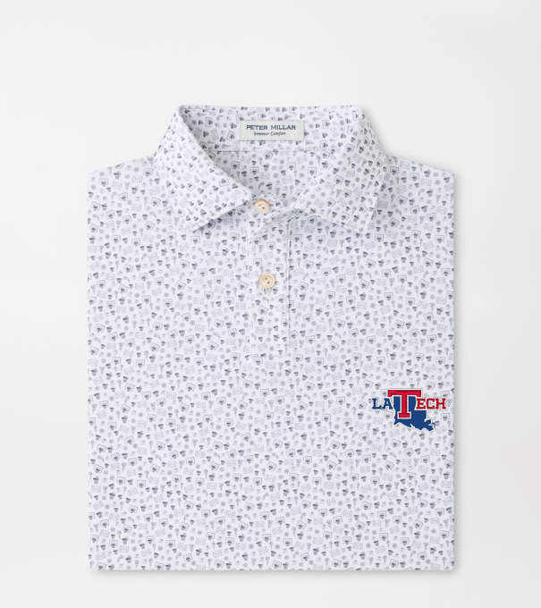 Louisiana Tech Buzzer Beater Youth Performance Jersey Polo in White