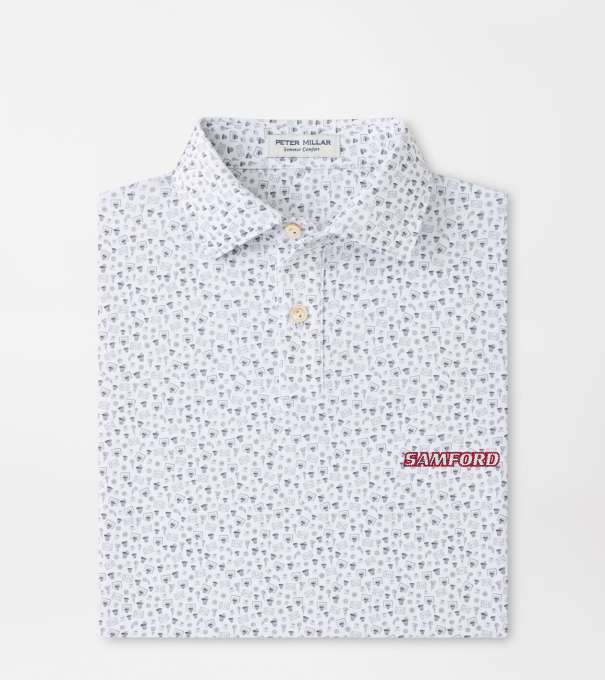 Samford Buzzer Beater Youth Performance Jersey Polo in White