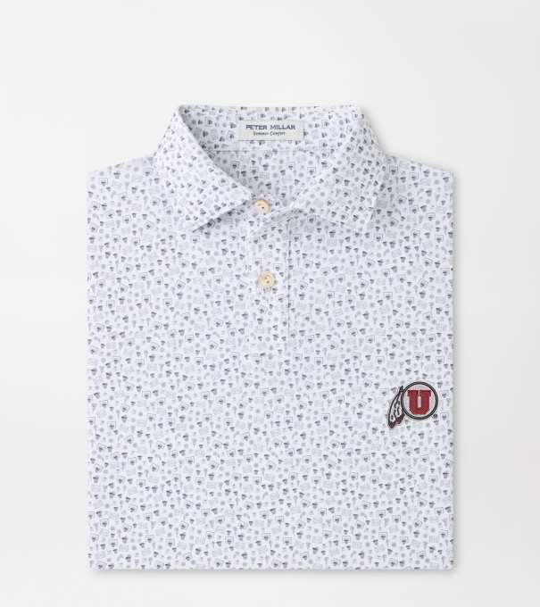 Utah Buzzer Beater Youth Performance Jersey Polo in White