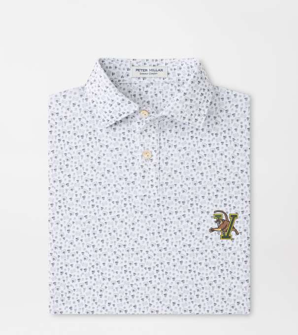 Vermont Buzzer Beater Youth Performance Jersey Polo in White