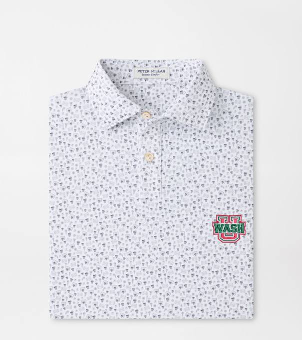 Washington St. Louis Buzzer Beater Youth Performance Jersey Polo in White