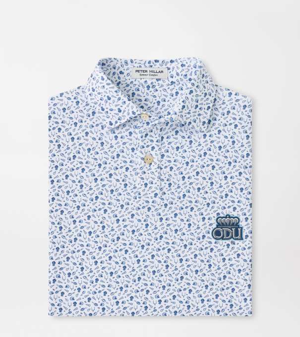 Old Dominion University Kick Off Youth Performance Jersey Polo in Blue Frost