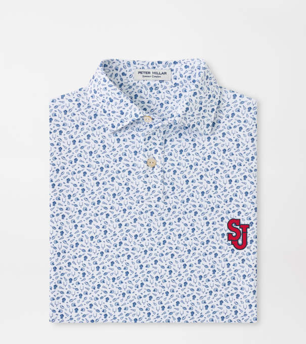 St. Johns University Kick Off Youth Performance Jersey Polo in Blue Frost