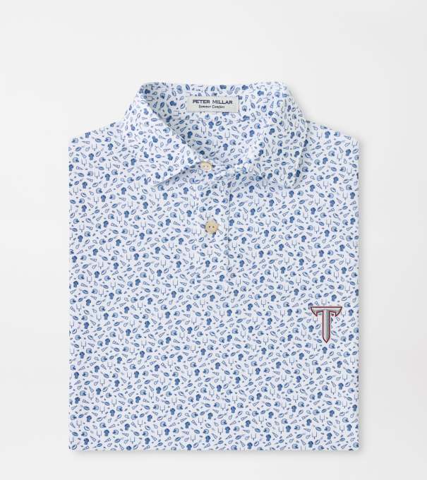 Troy Kick Off Youth Performance Jersey Polo in Blue Frost