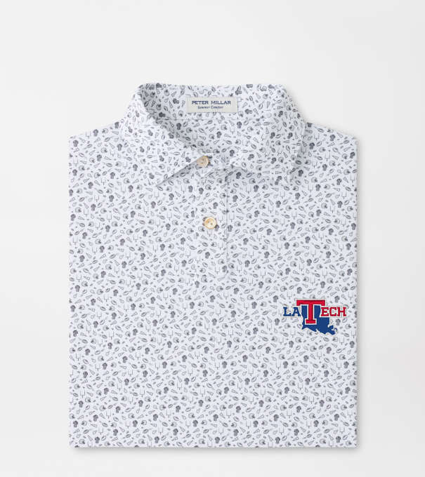 Louisiana Tech Kick Off Youth Performance Jersey Polo in Gale Grey