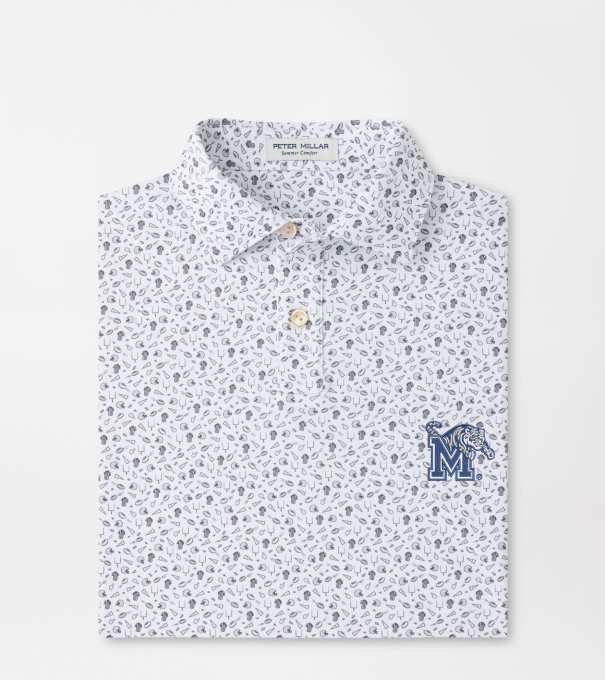 Memphis Kick Off Youth Performance Jersey Polo in Gale Grey
