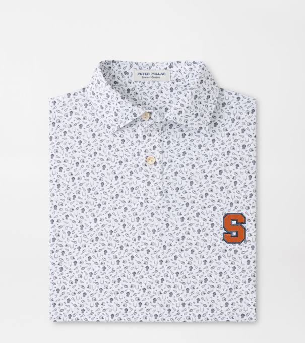 Syracuse Kick Off Youth Performance Jersey Polo in Gale Grey