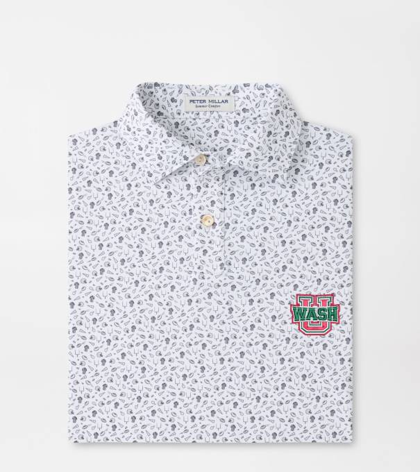 Washington St. Louis Kick Off Youth Performance Jersey Polo in Gale Grey