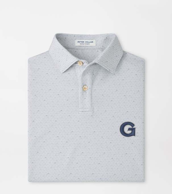 Georgetown On The Ball Youth Performance Jersey Polo in British Grey