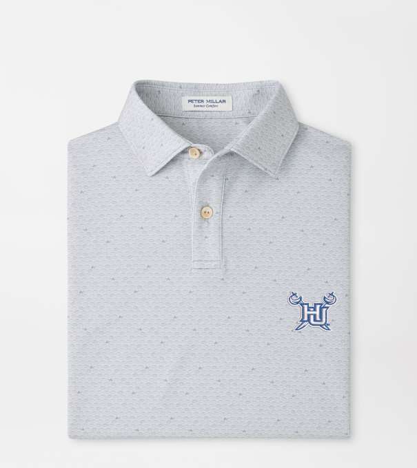Hampton University On The Ball Youth Performance Jersey Polo in British Grey