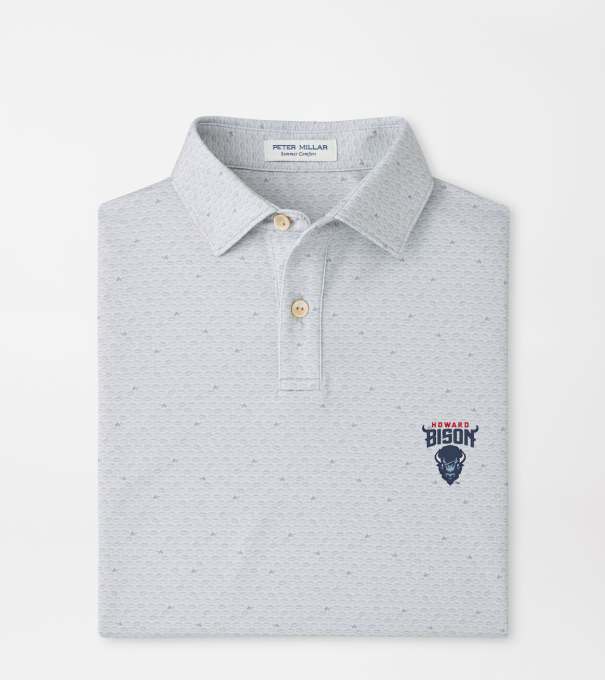 Howard University On The Ball Youth Performance Jersey Polo in British Grey