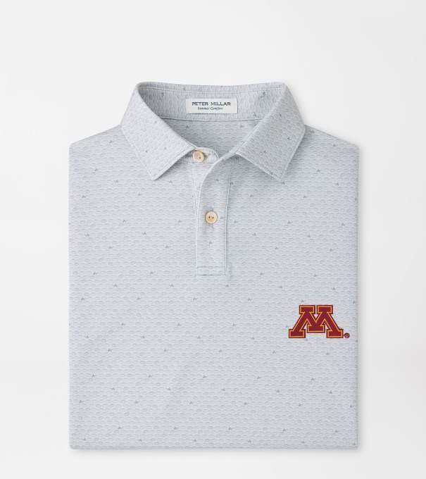 Minnesota On The Ball Youth Performance Jersey Polo in British Grey