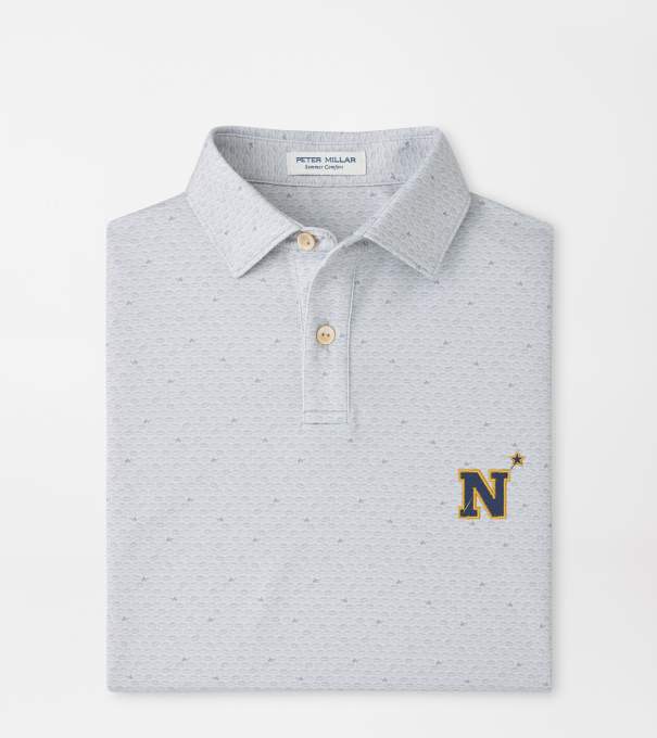Naval Academy On The Ball Youth Performance Jersey Polo in British Grey