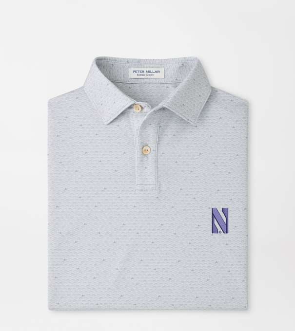 Northwestern On The Ball Youth Performance Jersey Polo in British Grey
