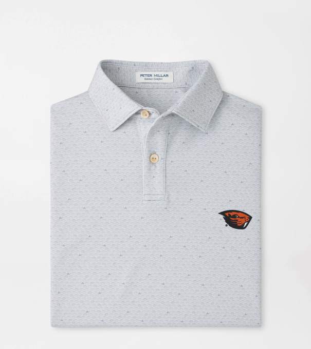 Oregon State On The Ball Youth Performance Jersey Polo in British Grey