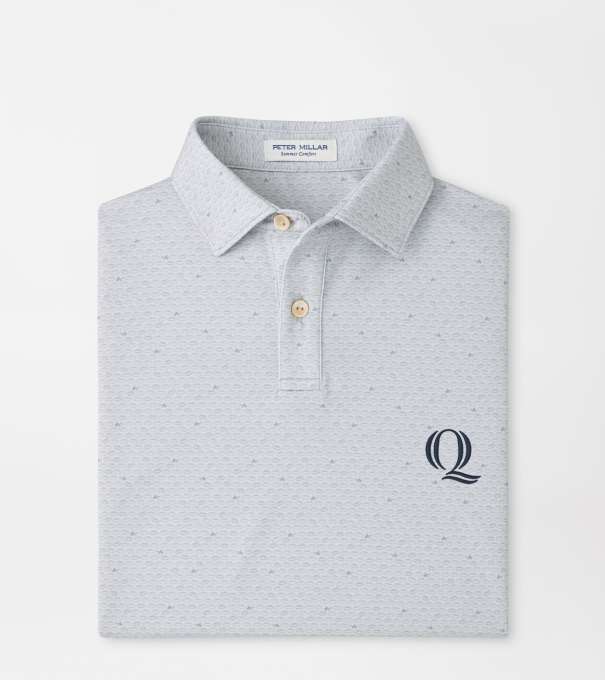 Quinnipiac On The Ball Youth Performance Jersey Polo in British Grey
