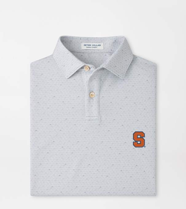 Syracuse On The Ball Youth Performance Jersey Polo in British Grey