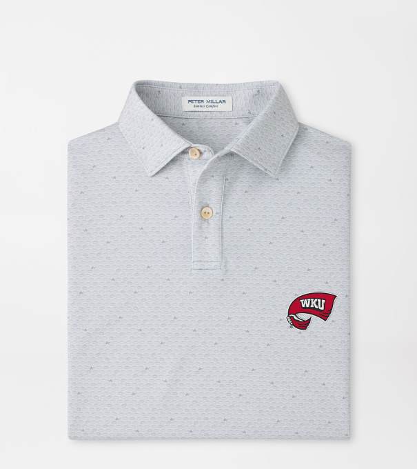 Western Kentucky On The Ball Youth Performance Jersey Polo in British Grey
