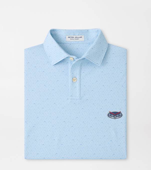 Florida Atlantic University On The Ball Youth Performance Jersey Polo in PALE BLUE