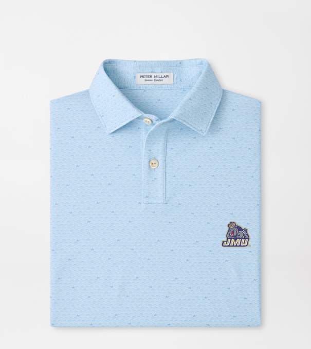 James Madison University On The Ball Youth Performance Jersey Polo in PALE BLUE