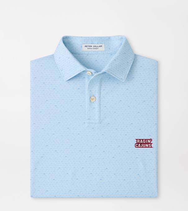 Louisiana at Lafayette On The Ball Youth Performance Jersey Polo in PALE BLUE