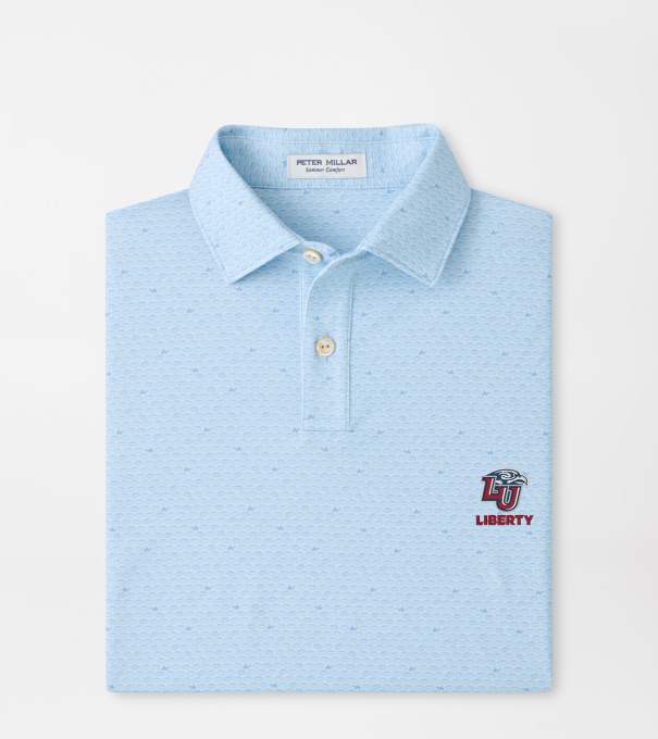 Liberty University On The Ball Youth Performance Jersey Polo in PALE BLUE