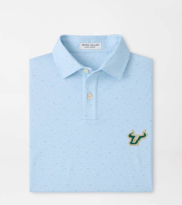 University of South Florida On The Ball Youth Performance Jersey Polo in PALE BLUE