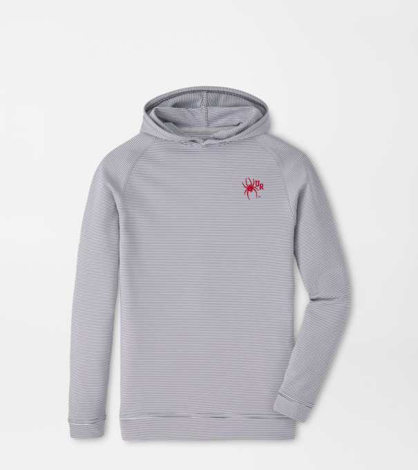 Richmond Pine Youth Sugar Stripe Performance Hoodie in Iron
