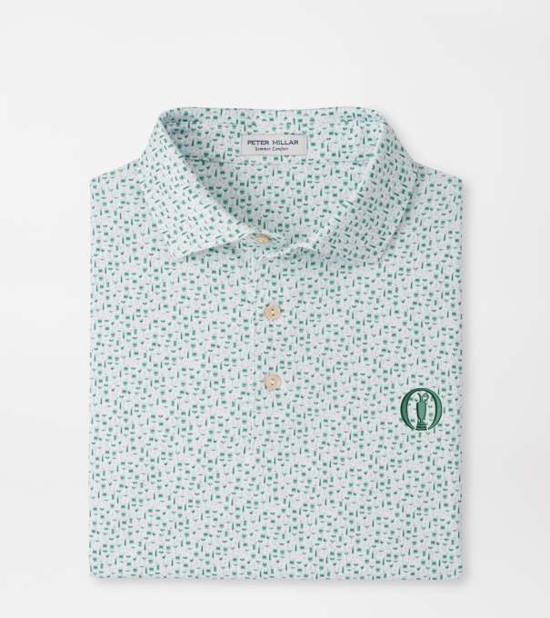 The Open Cheers Performance Jersey Polo in White