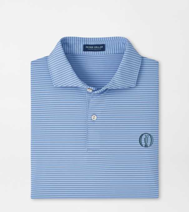 The Open Ballad Performance Jersey Polo in IRIS MIST