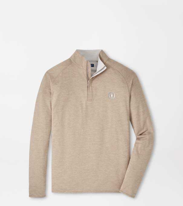 The Open Stealth Performance Quarter-Zip in BISCOTTI