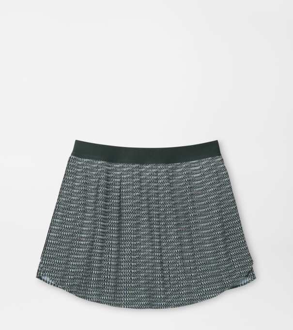 Mickey Fresh Cut Printed Micro Pleat Skort in PINE BROOK