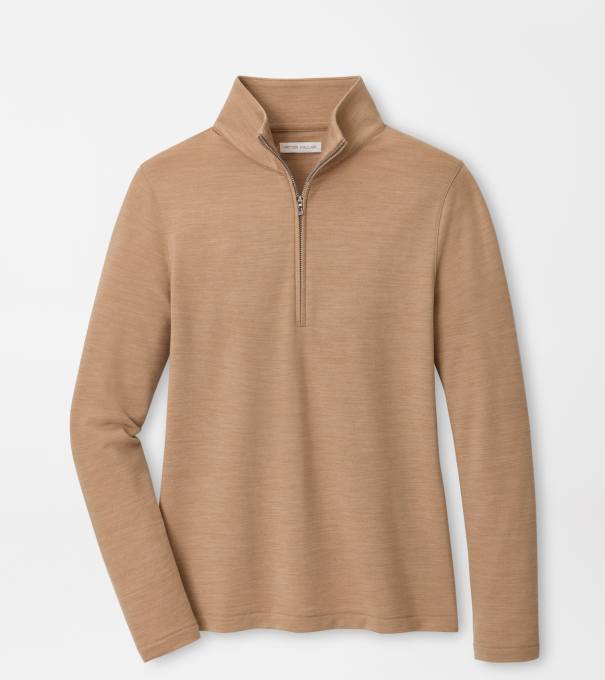 Excursionist Flex Knit Quarter-Zip in CAMEL