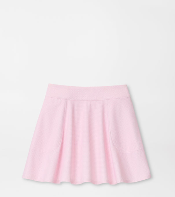 Girls Sally Playful Petals Printed Skort in PEARL PINK