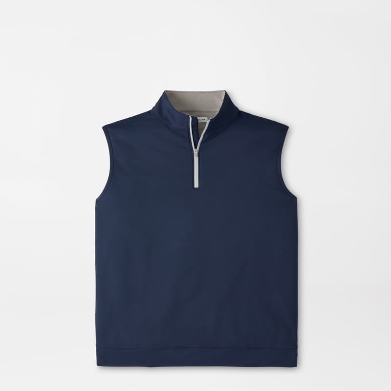 Galway Stretch Loop Terry Quarter-Zip Vest | Men's Vests | Peter