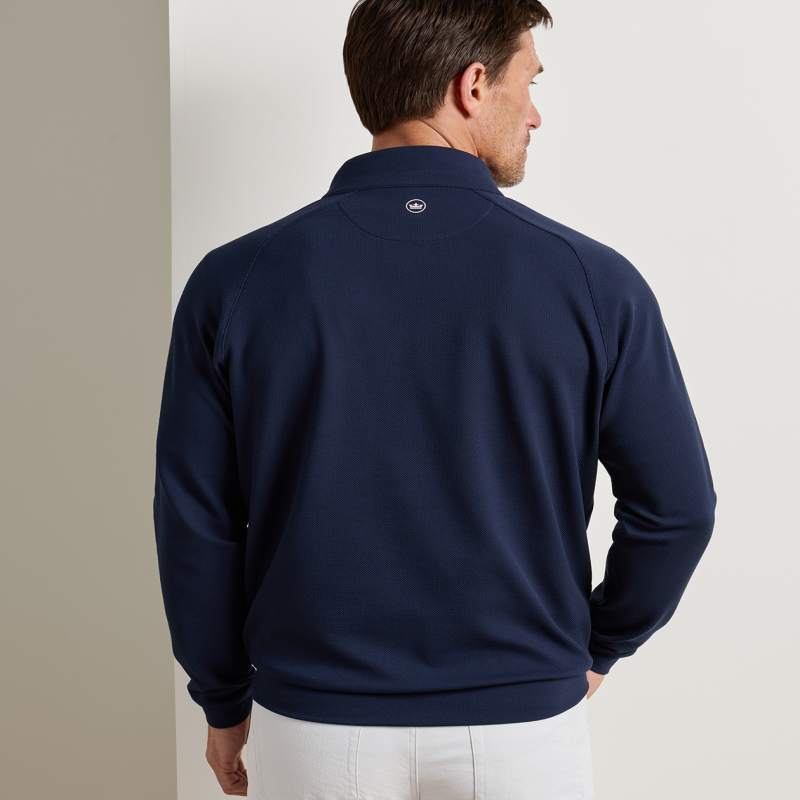 Cradle Piqué Performance Quarter-Zip | Men's Pullovers | Peter Millar