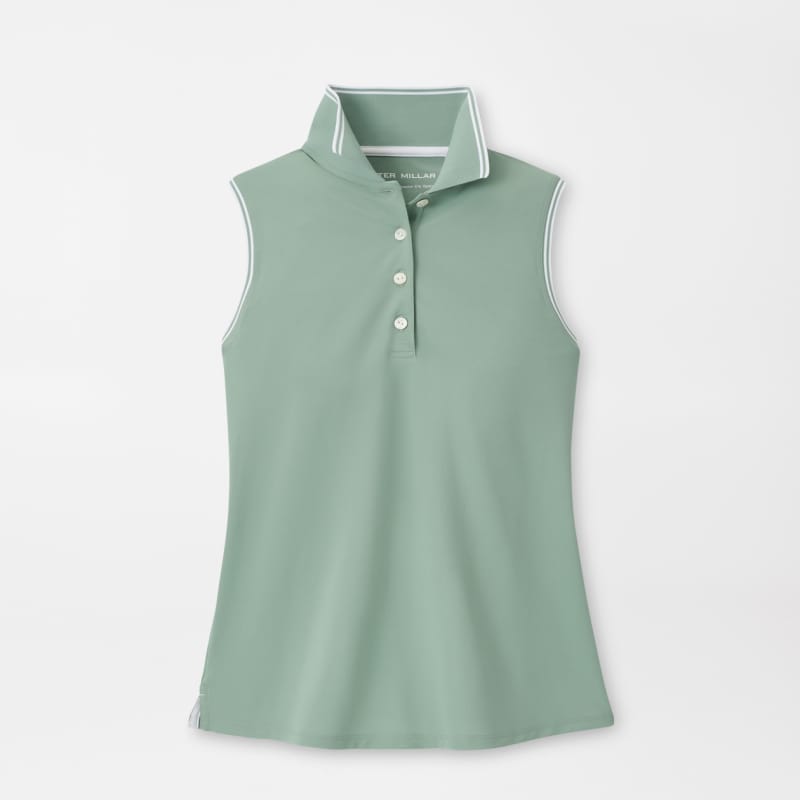 Canterbury Tipped Sport Mesh Sleeveless Polo | Women's Tops