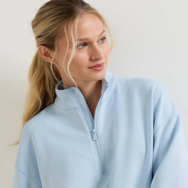 Flora Knit Mélange Half-Zip Pullover | Women's Tops | Peter Millar