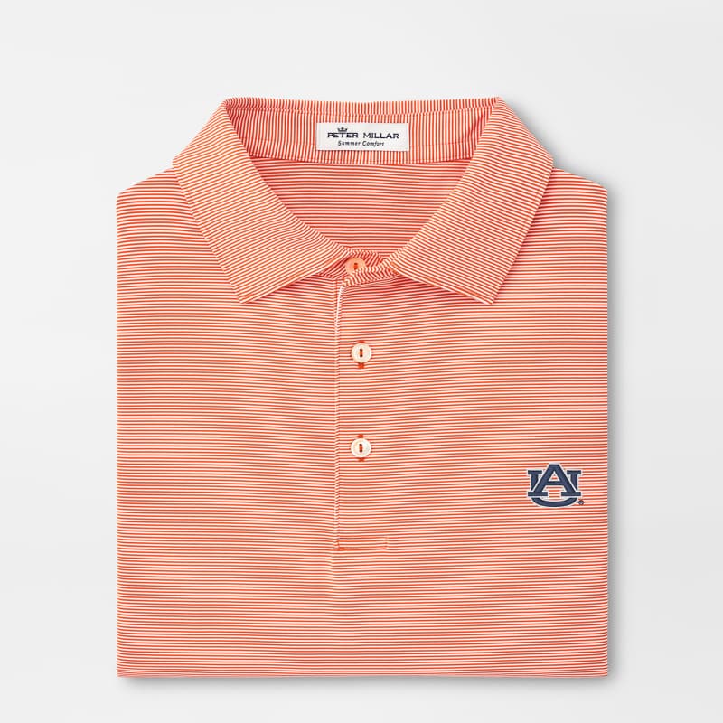 Auburn Jubilee Stripe Performance Polo | Men's Collegiate Apparel