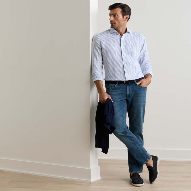 Vintage Washed Five-Pocket Denim | Men's Pants | Peter Millar
