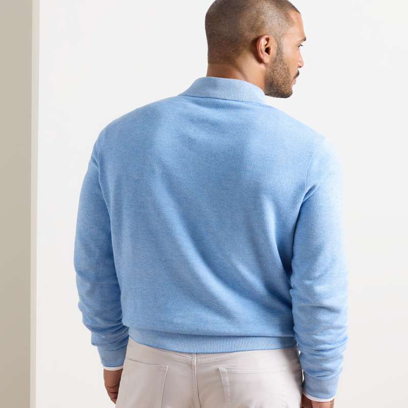 Coolspun Lite Birdseye Quarter-Zip Sweater | Men's Sweaters