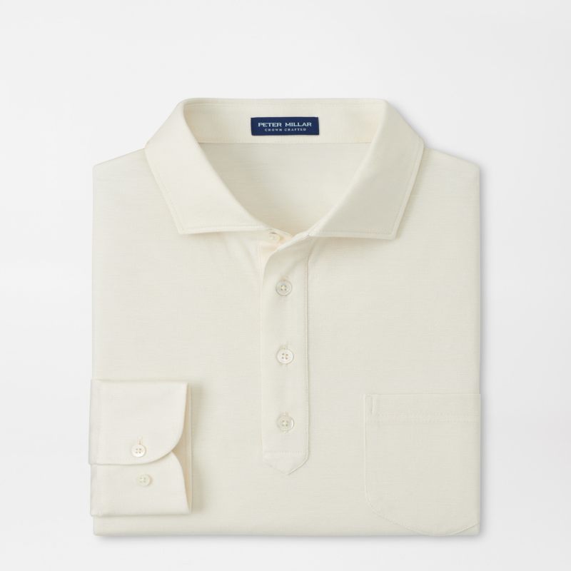 Landon Long-Sleeve Polo | Men's Polos | Peter Millar