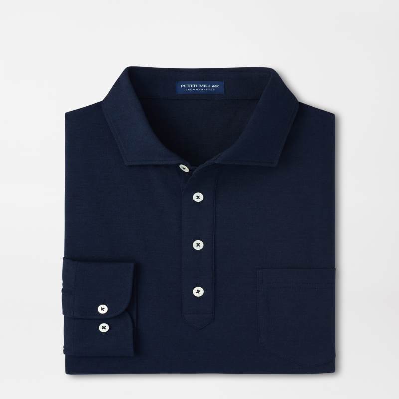 Landon Long-Sleeve Polo | Men's Polos | Peter Millar