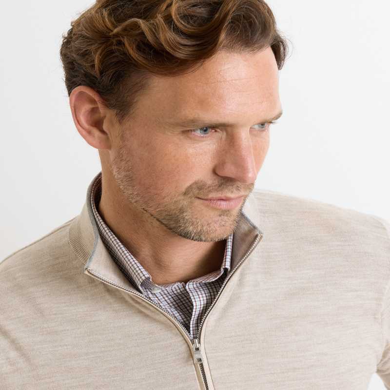 Excursionist Flex Quarter-Zip Sweater | Men's Sweaters | Peter Millar