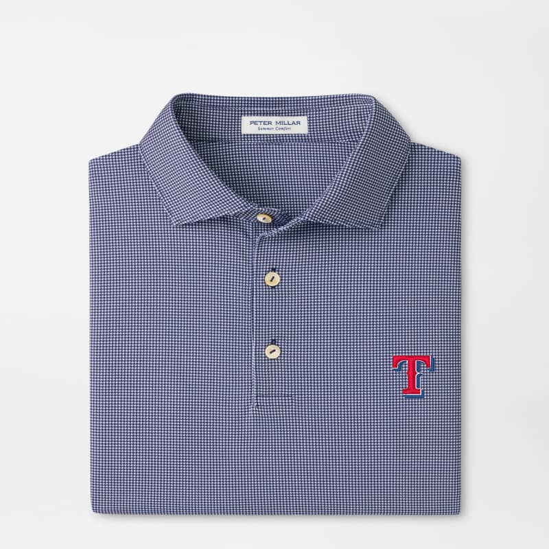 rangers dress shirt Cutter & Buck Texas Rangers Skyline Recycled Pinstripe Womens Long Sleeve Spread Collar Dress Shirt in Elemental Grey/White