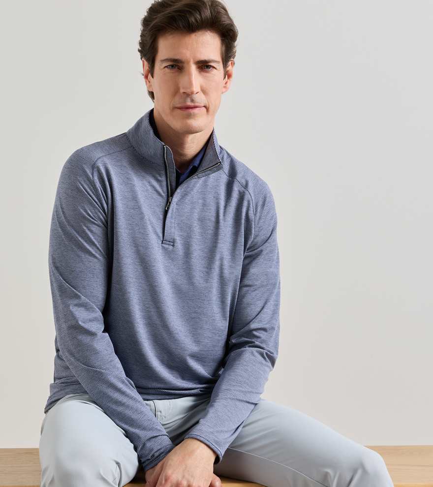 Stealth Stripe Performance Quarter-Zip - Alternate Image 1