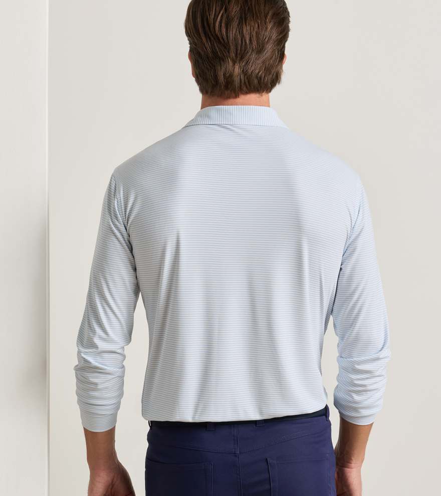Featherweight Park Stripe Long-Sleeve Performance Polo - Alternate Image 2