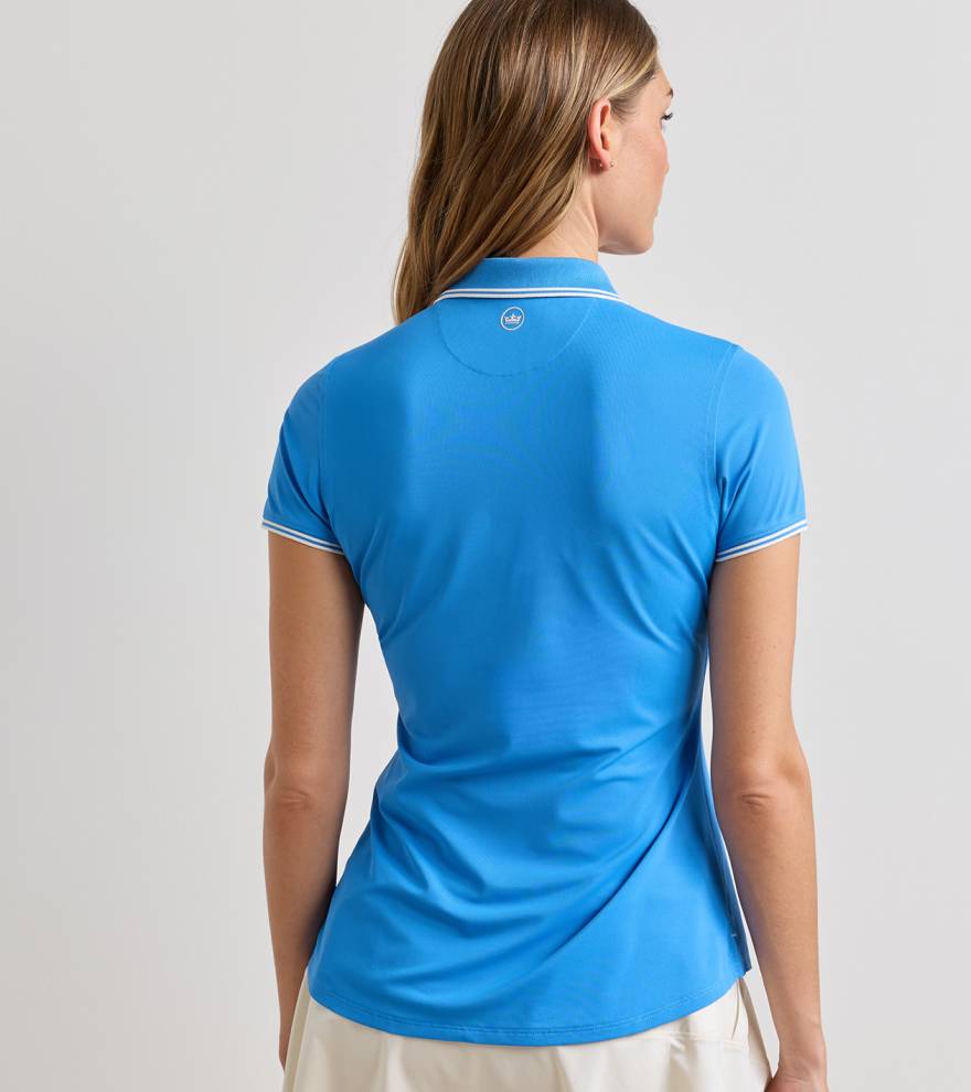 Canterbury Tipped Sport Mesh Short Sleeve Polo | Women's Tops