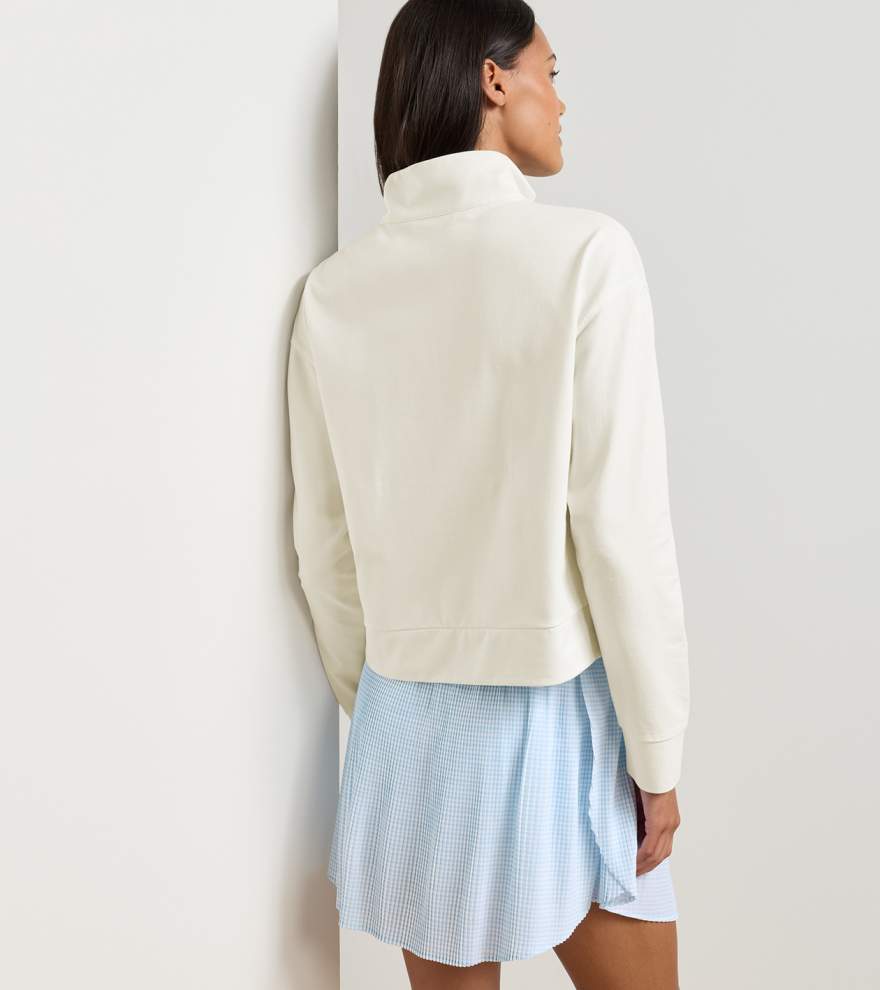 Coolspun Lite Cotton Quarter-Zip Pullover - Alternate Image 2